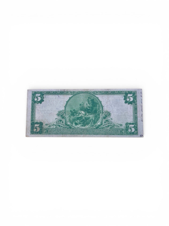 1902 $5 Large Size National Bank Note Series of 1902 Blue Seal Fr#590