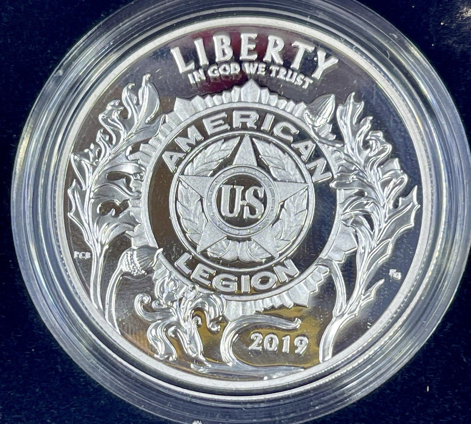 2019 American Legion 100th Anniversary Silver Dollar Proof Coin POGP COA