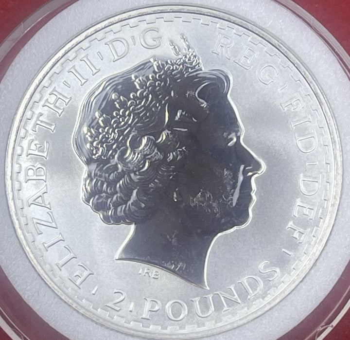 1999 Britannia Two Pounds £2  1 Ounce Fine Silver
