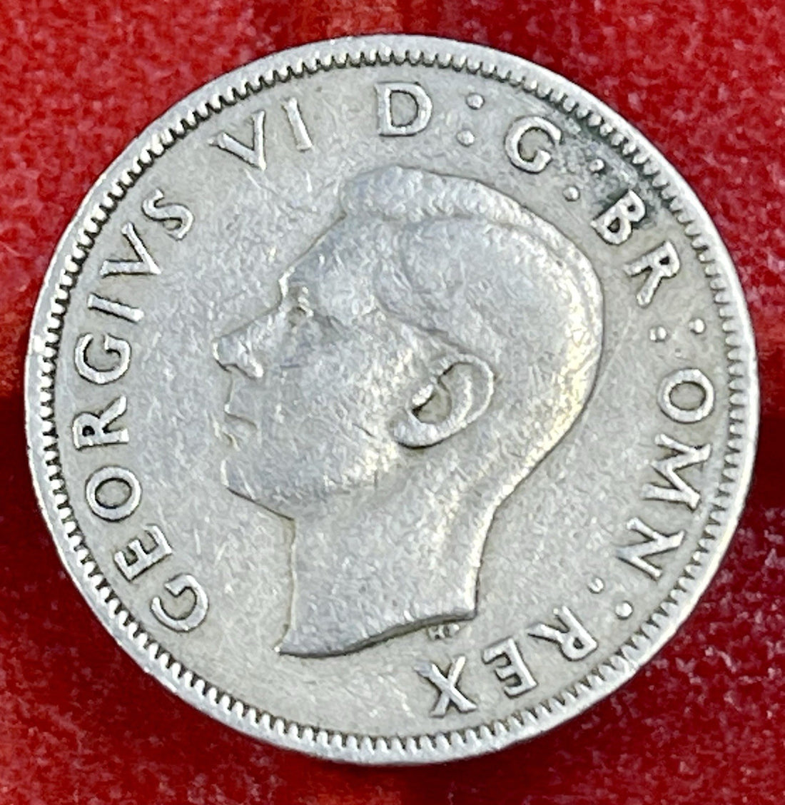 1949 GREAT BRITAIN Two SHILLINGS, 2 Shillings, England, British, 1St year Type