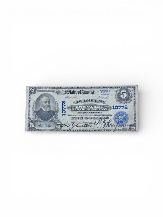 1902 $5 Large Size National Bank Note Series of 1902 Blue Seal Fr#590