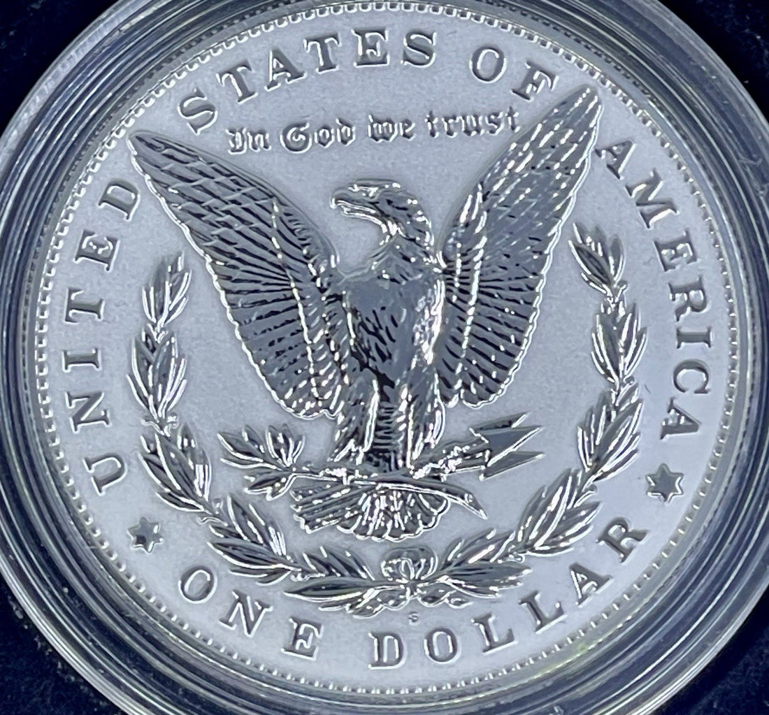 2023-S Reverse Proof $1 Morgan and Peace Silver Dollar 2pc Set Box ,OGP
