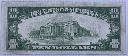 1934A $10 Federal Reserve Banknote New York