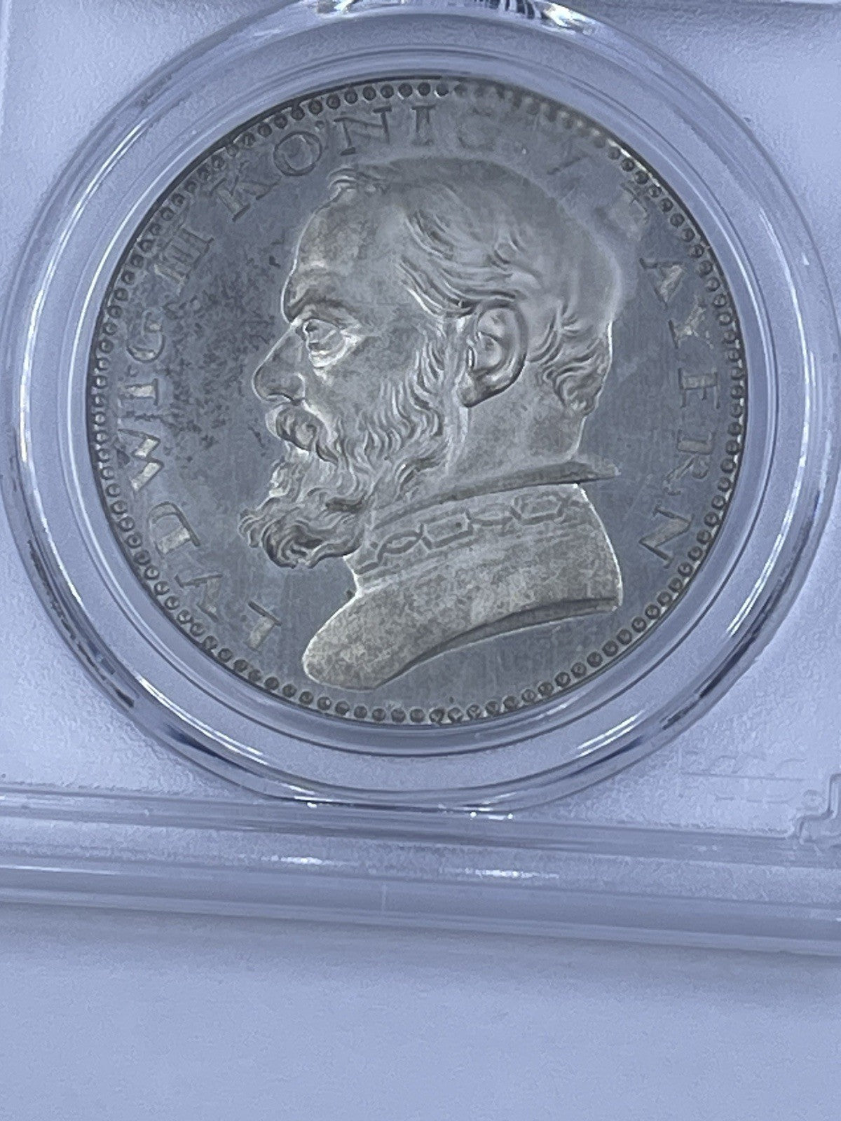 Germany 1913 5 Mark Bavaria PCGS SP64 Sch53G1 Silvered Bronze Coin