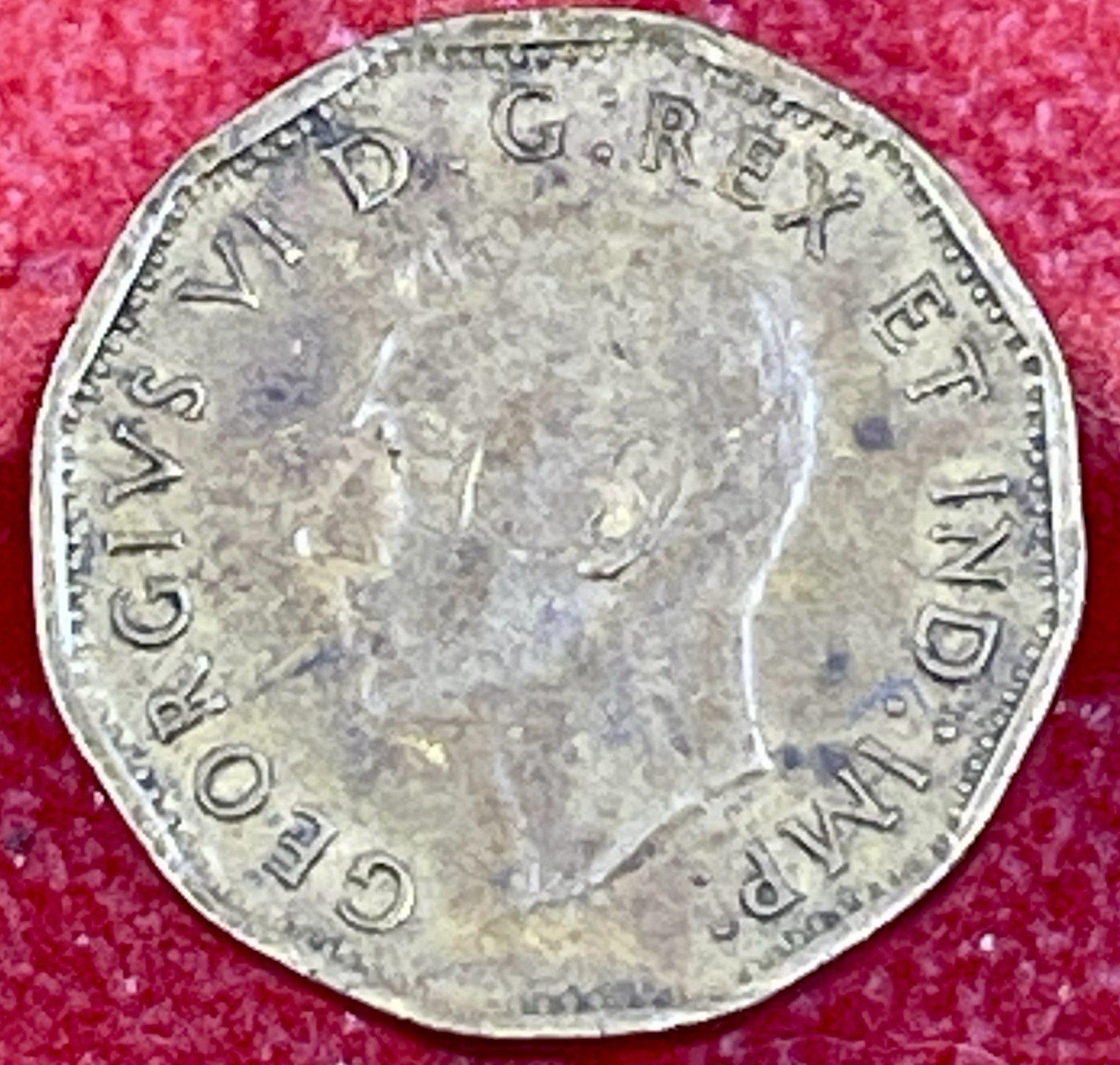 CANADA GEORGE VI 1943 5 CENTS, TOMBAC WWII Supporting the war effort - Victory