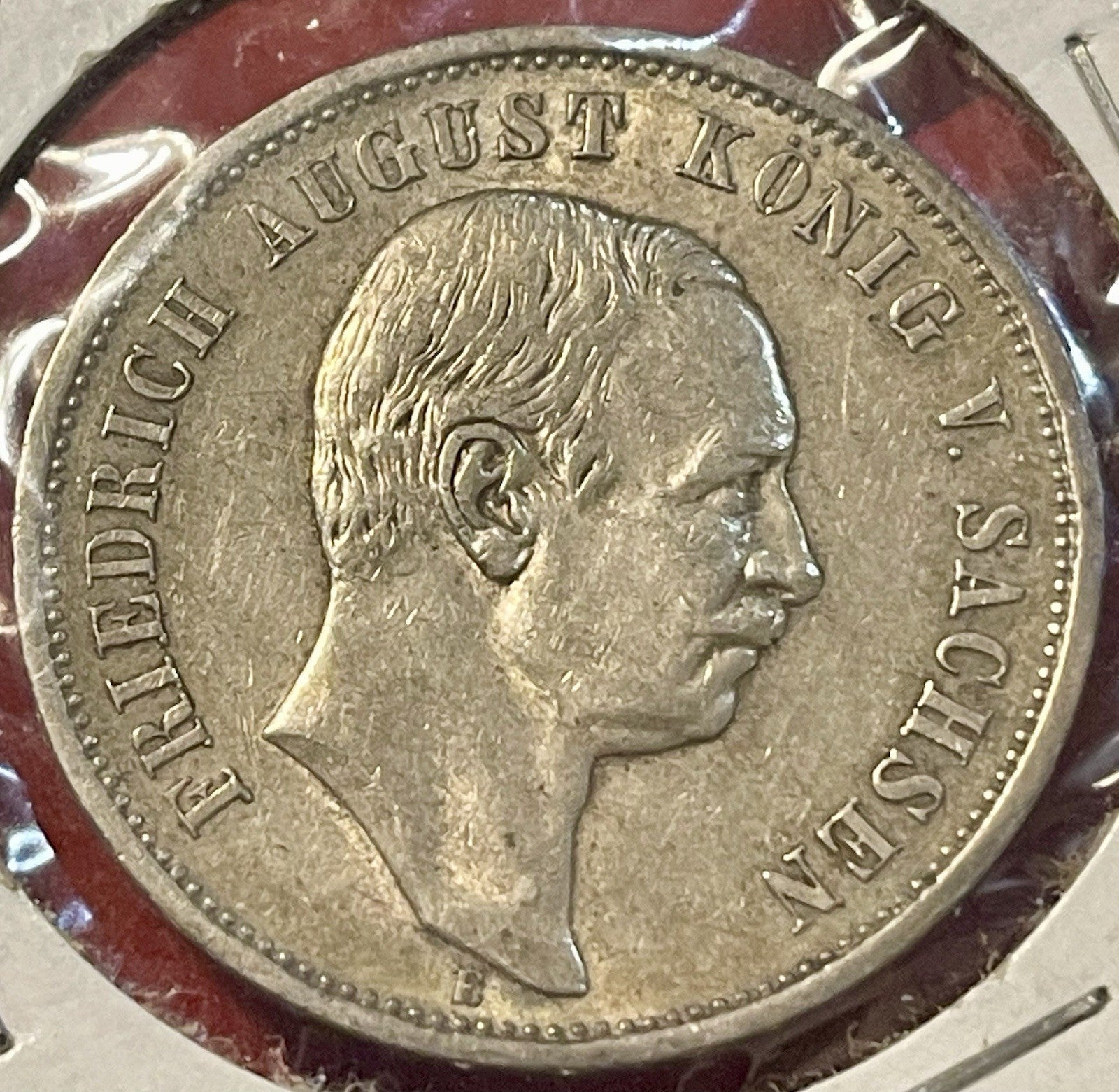 1911 E GERMANY Empire Saxony Silver 3 Marks Fr. August III