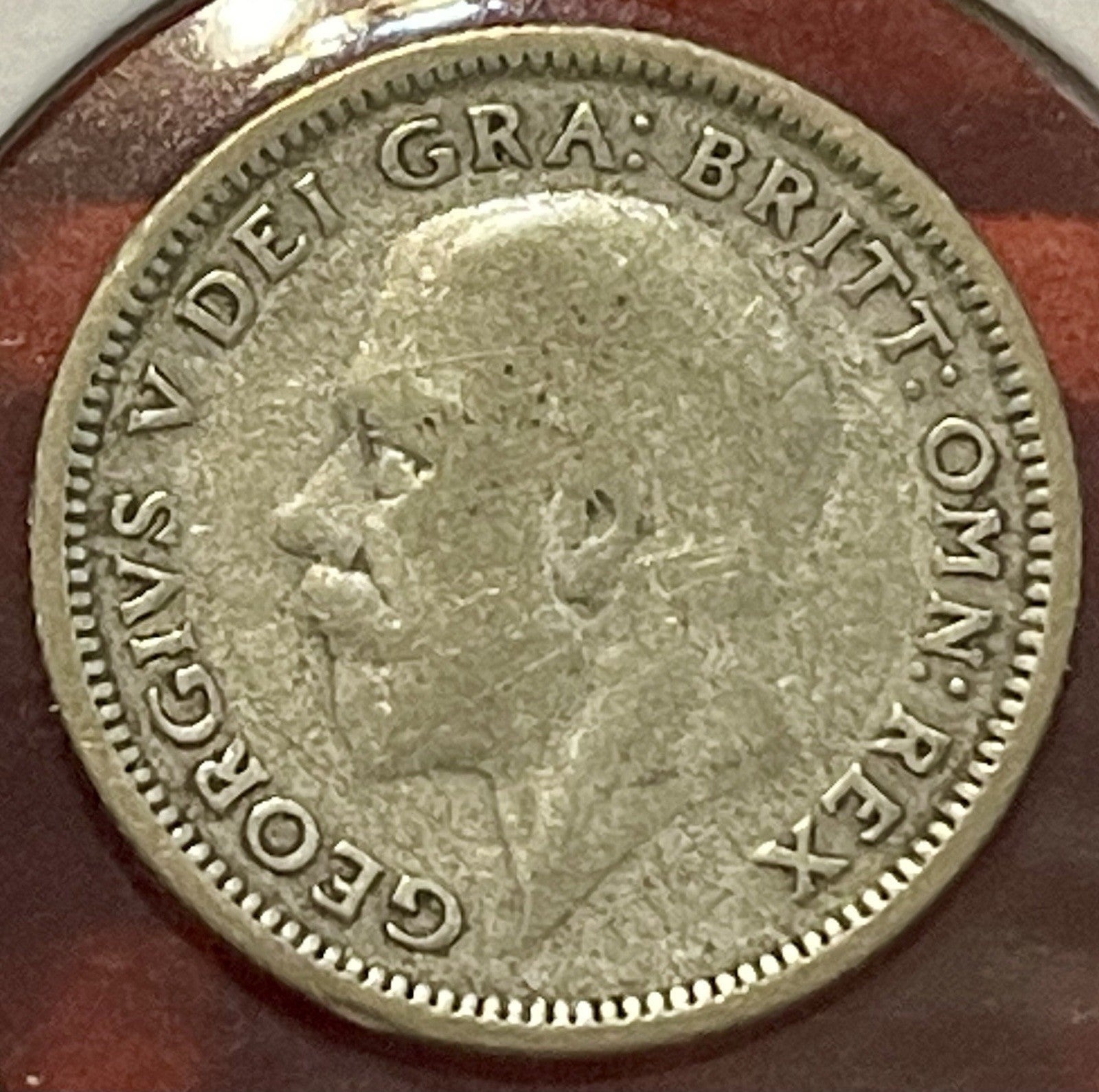 1927 Great Britain 6 Pence .925 Silver Coin KM# 815 Sixpence .