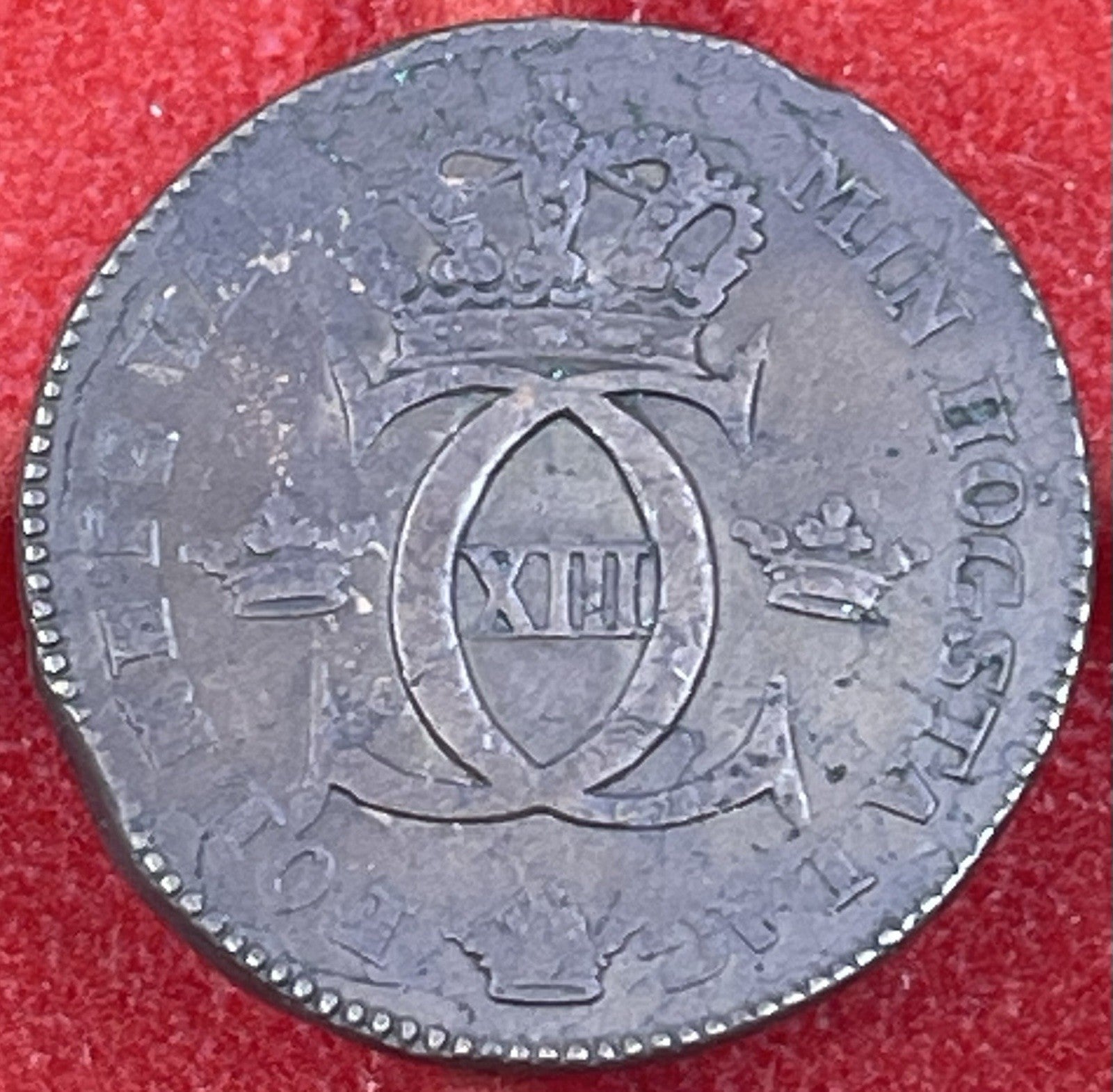 1812 Sweden 1 Skilling Copper KM585 Karl XIII Coin1812 Sweden 1 Skilling Copper