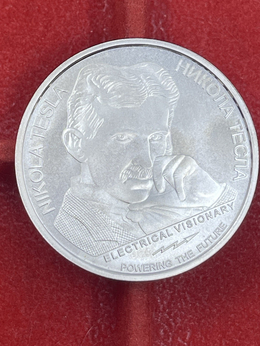 Better Date - 2021 Serbia 100 Dinara - 1 Oz Nikola Tesla World Coin- Silver *019