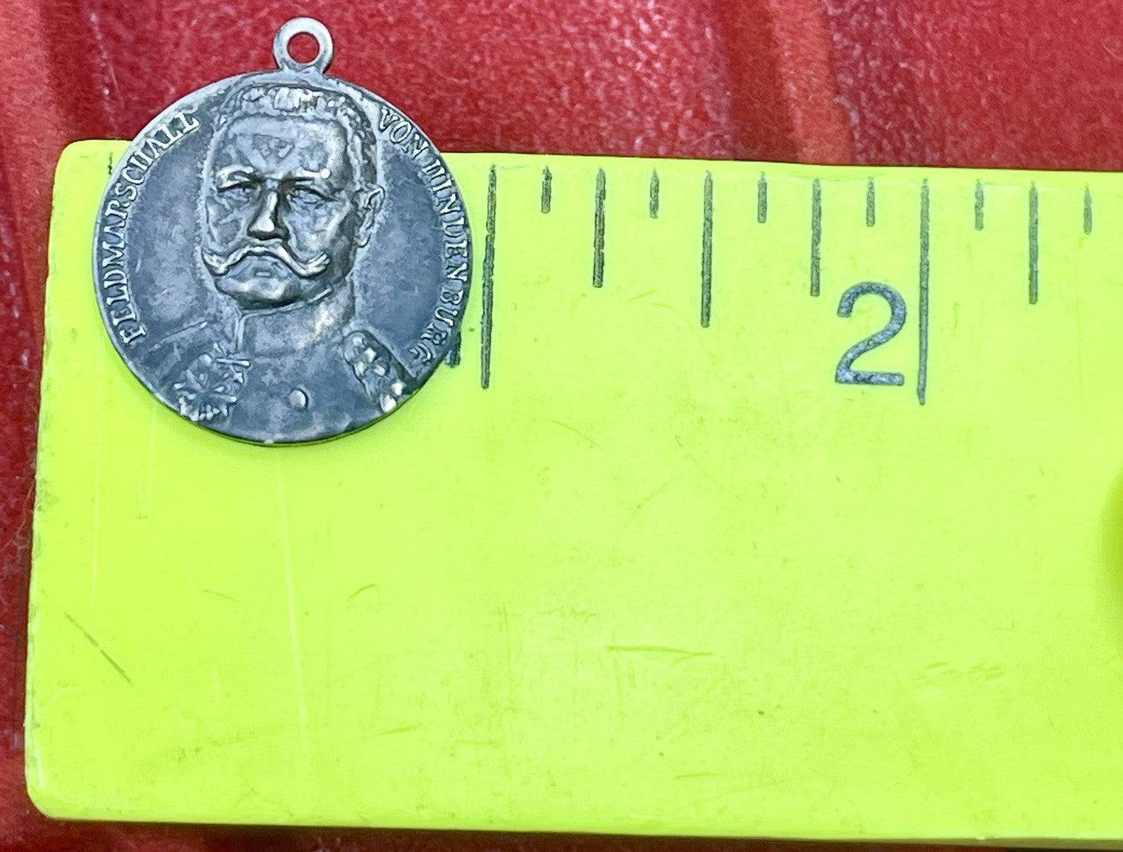 Germany WWI 1916 Gen. Paul Von Hindenburg As Field Marshal Silver Medal