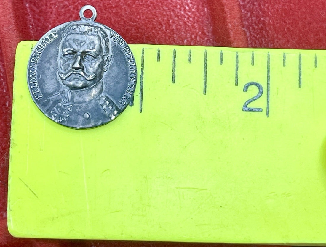Germany WWI 1916 Gen. Paul Von Hindenburg As Field Marshal Silver Medal