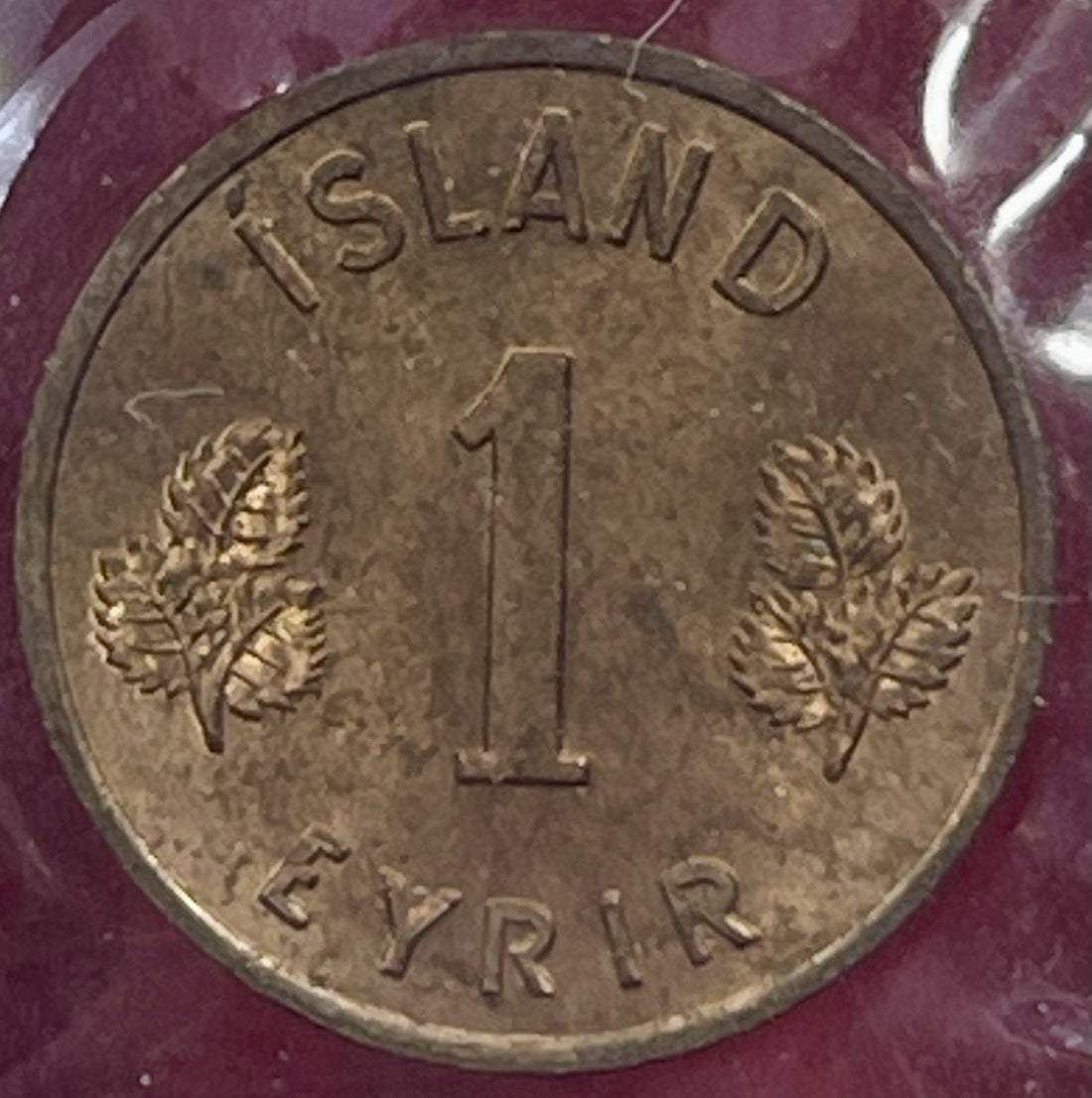 1958 ICELAND 1 Eyir COIN EYRIR