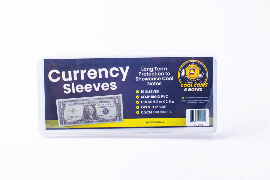 25 Banknotes Rigid Sleeves For Modern Size US Currency Notes Topload Holders H/P