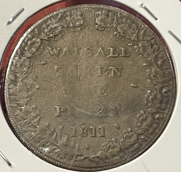 Coin, Great Britain, Staffordshire, Joseph Parker Walsall, Penny Token