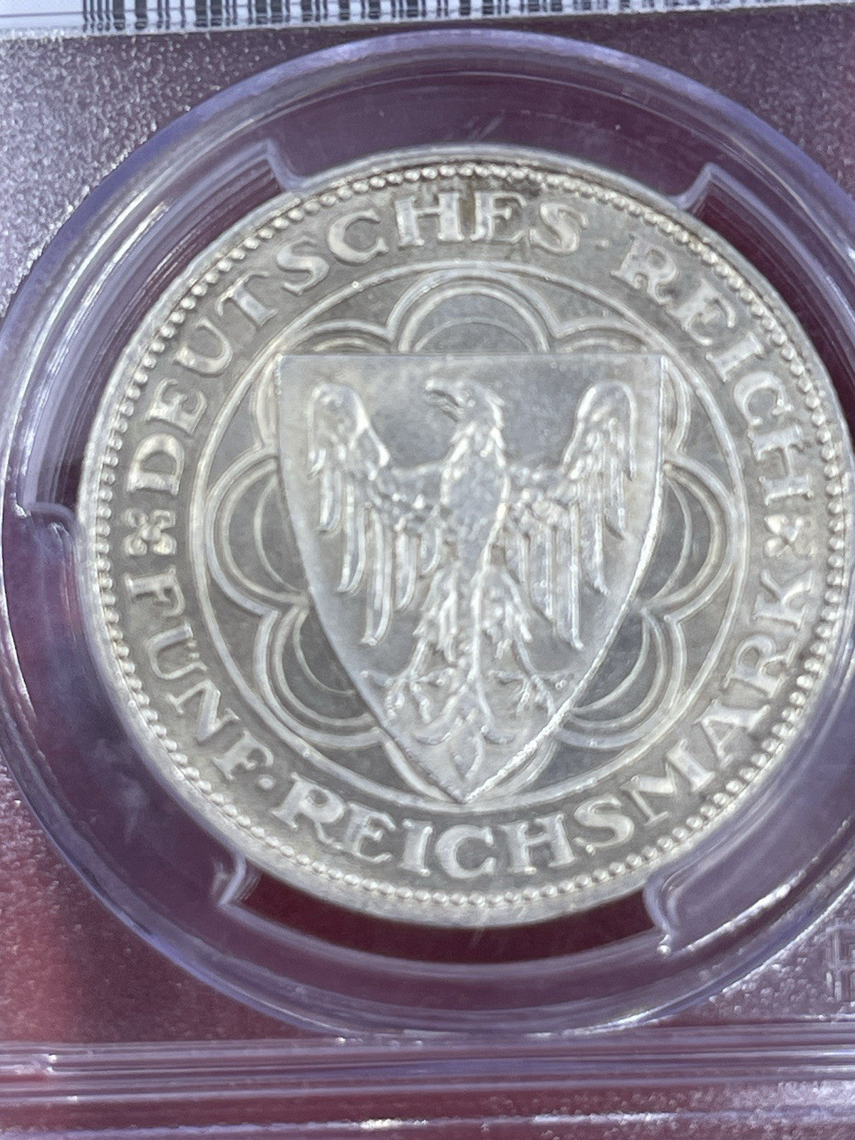 Coin Silver 5 Reichsmark 1927 A Bremerhaven PCGS MS64+ Silver Coin