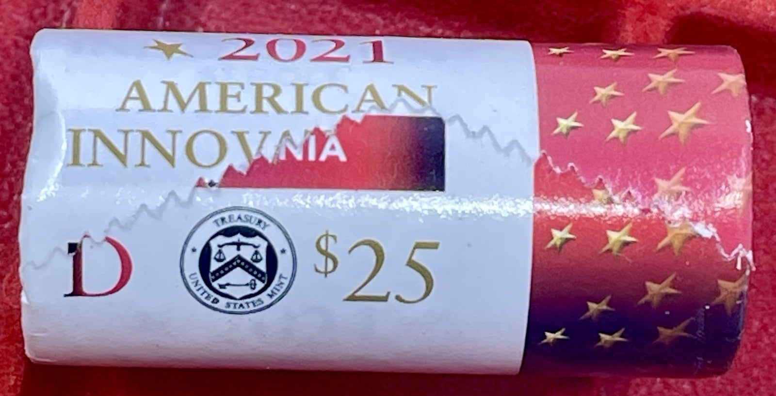 2019-D American Innovation $1 Dollar Pennsylvania $25 Coin Roll US Mint OGP