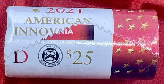 2019-D American Innovation $1 Dollar Pennsylvania $25 Coin Roll US Mint OGP