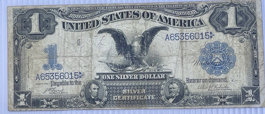 1899 Silver Certificate Black Eagle Silver Cert Bill Note Fr-226a