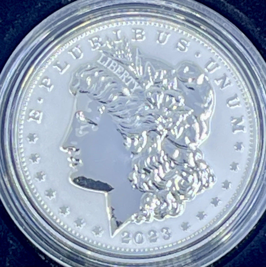 2023-S Reverse Proof $1 Morgan and Peace Silver Dollar 2pc Set Box ,OGP