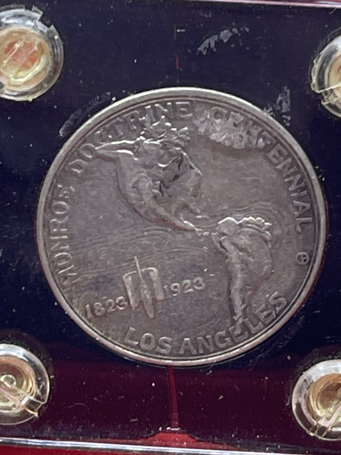 1923-S Monroe Doctrine Silver Commemorative Half Dollar Coin Encased