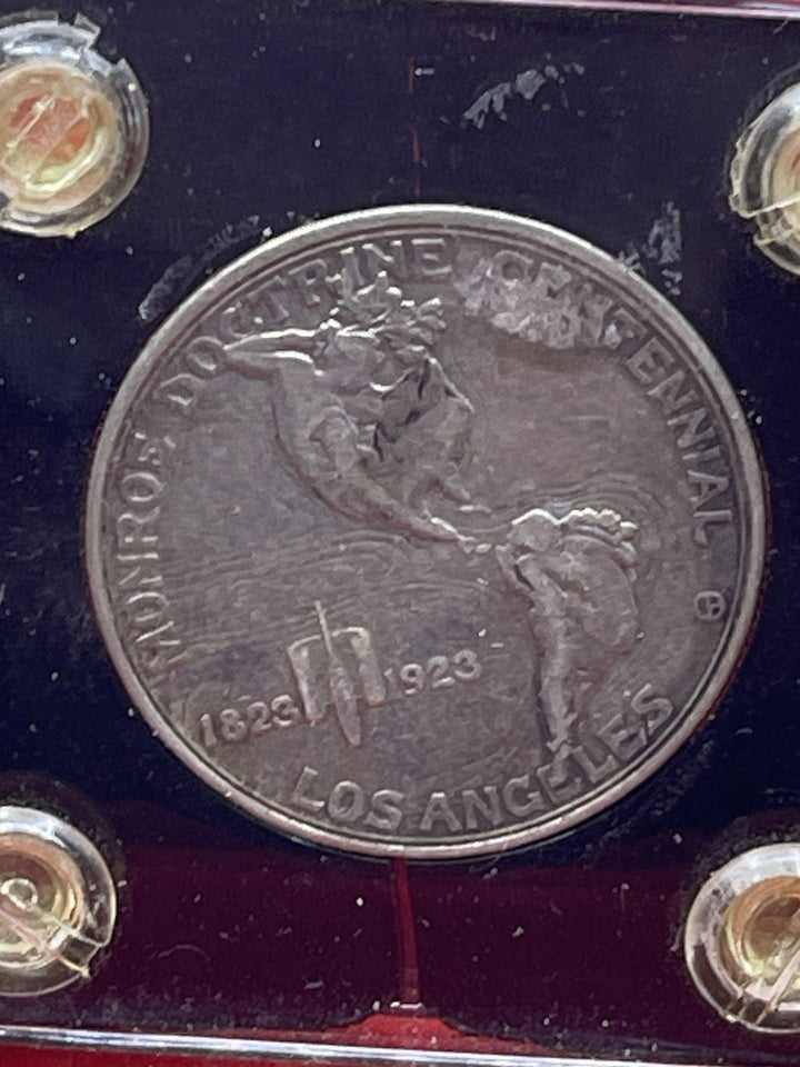 1923-S Monroe Doctrine Silver Commemorative Half Dollar Coin Encased
