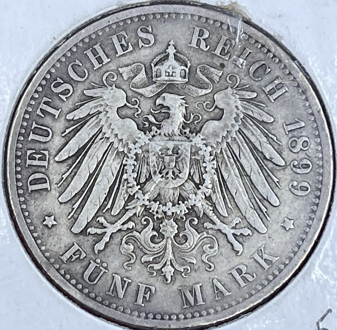 Germany 5 Mark 1898 A Silver Coin KM#523