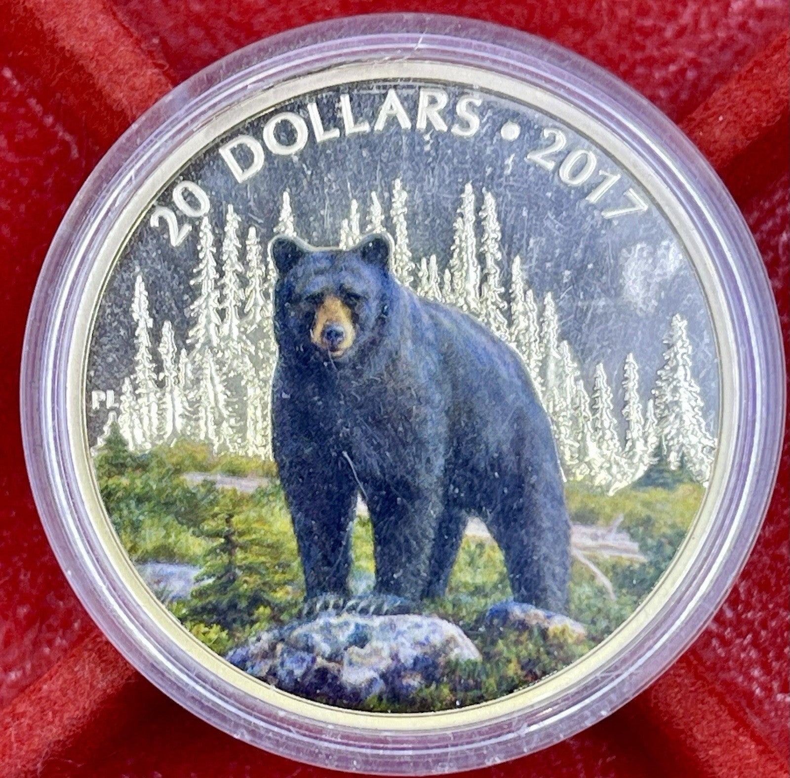 2017 Canada $20 Fine Silver Coin .9999 - The Bold Black Bear. Mint Condition!