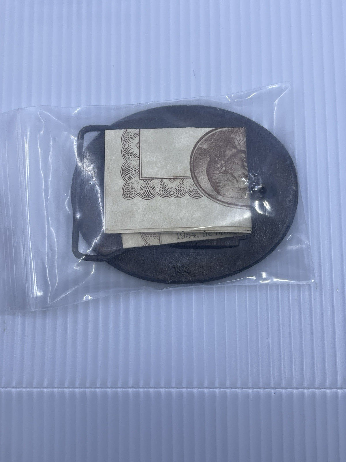 Elvis Presley 1977 First Edition Commemorative Memorial Brass Belt Buckle W/COA
