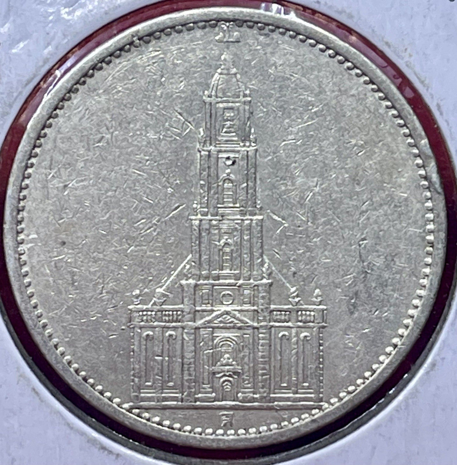 WWII 1935 A Germany Third Reich Five 5 Reichsmark Mark Silver Coin