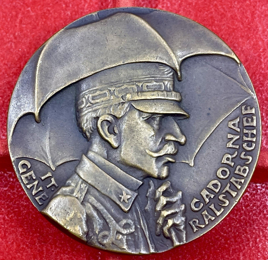Karl Goetz Medal – Kienast 171: “General Cadorna (Sisyphus on the Isonzo)