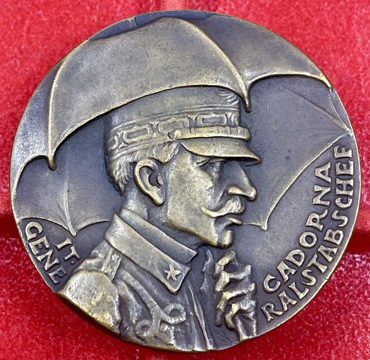 Karl Goetz Medal – Kienast 171: “General Cadorna (Sisyphus on the Isonzo)