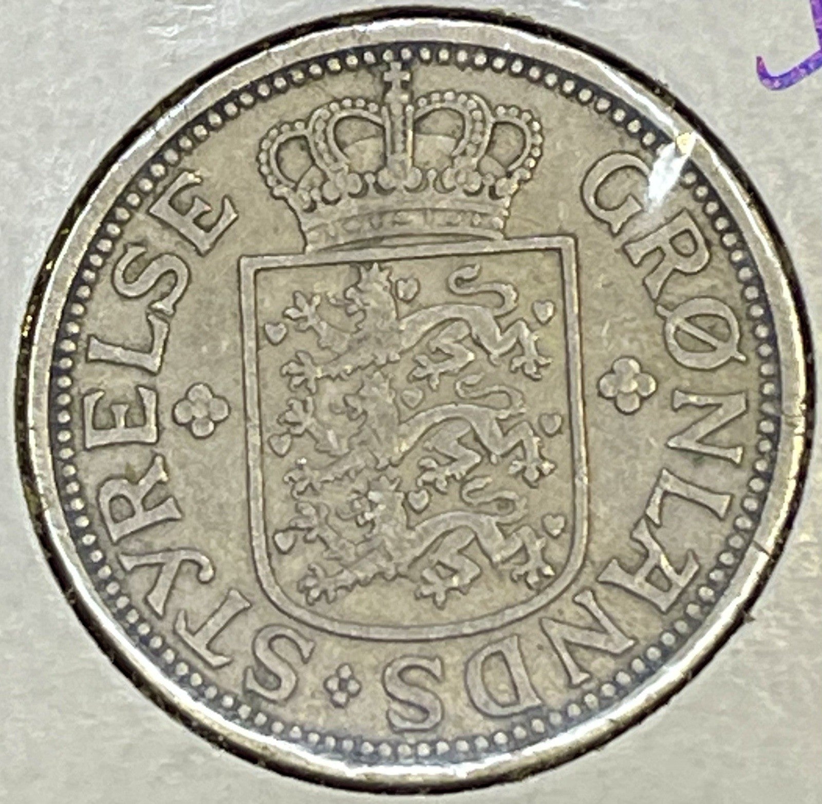 1926 GREENLAND DENMARK 25 ORE