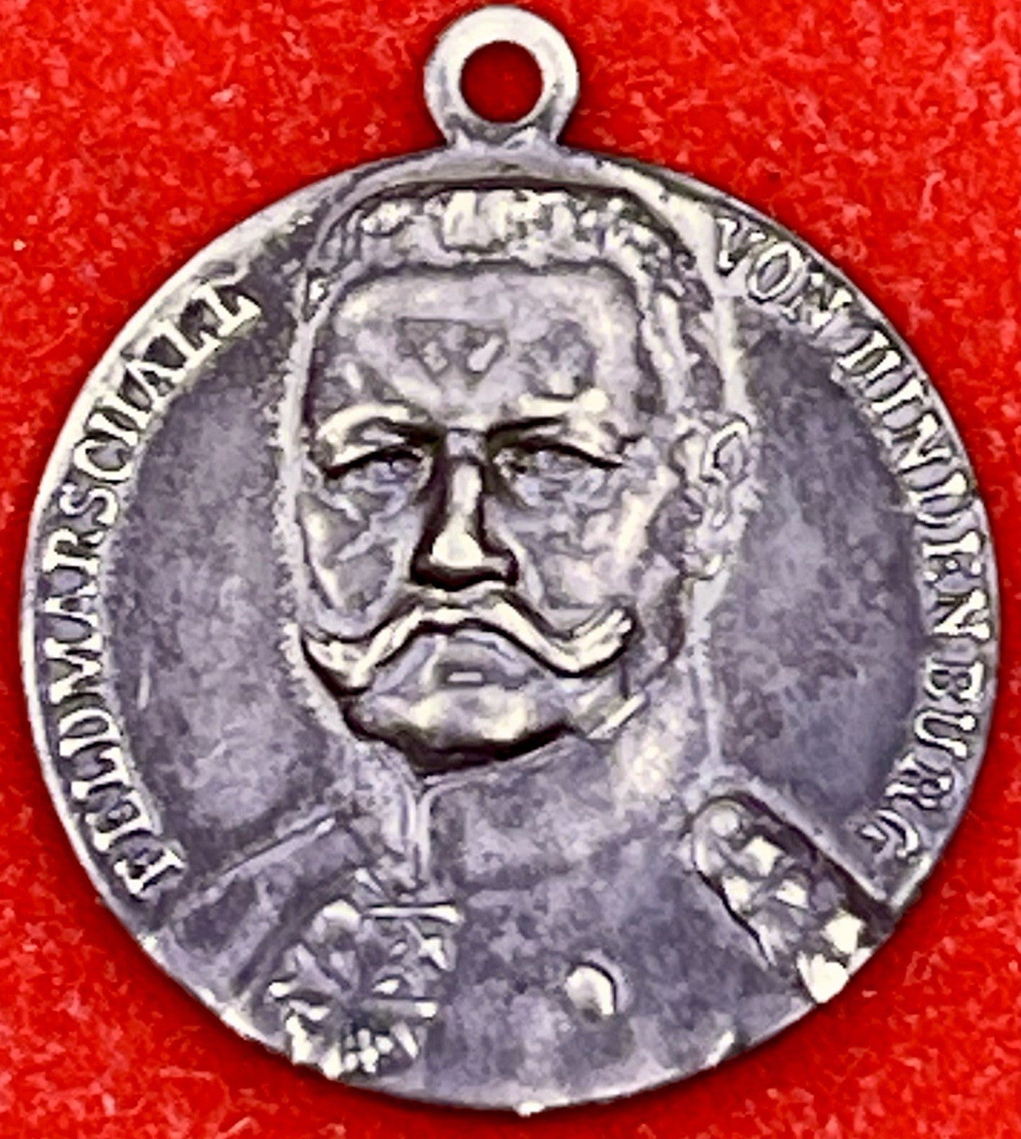 Germany WWI 1916 Gen. Paul Von Hindenburg As Field Marshal Silver Medal