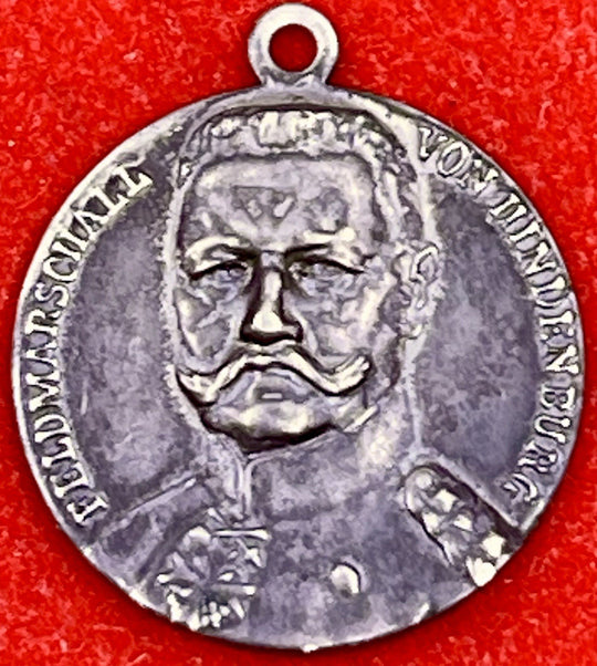 Germany WWI 1916 Gen. Paul Von Hindenburg As Field Marshal Silver Medal