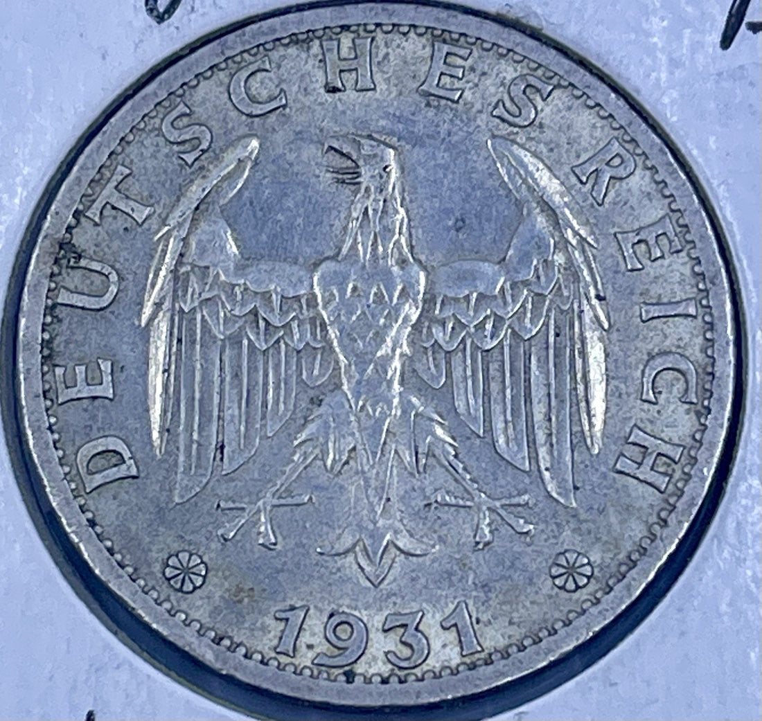 GERMANY 1931 A 3 Reichsmark KM-74.Silver coin