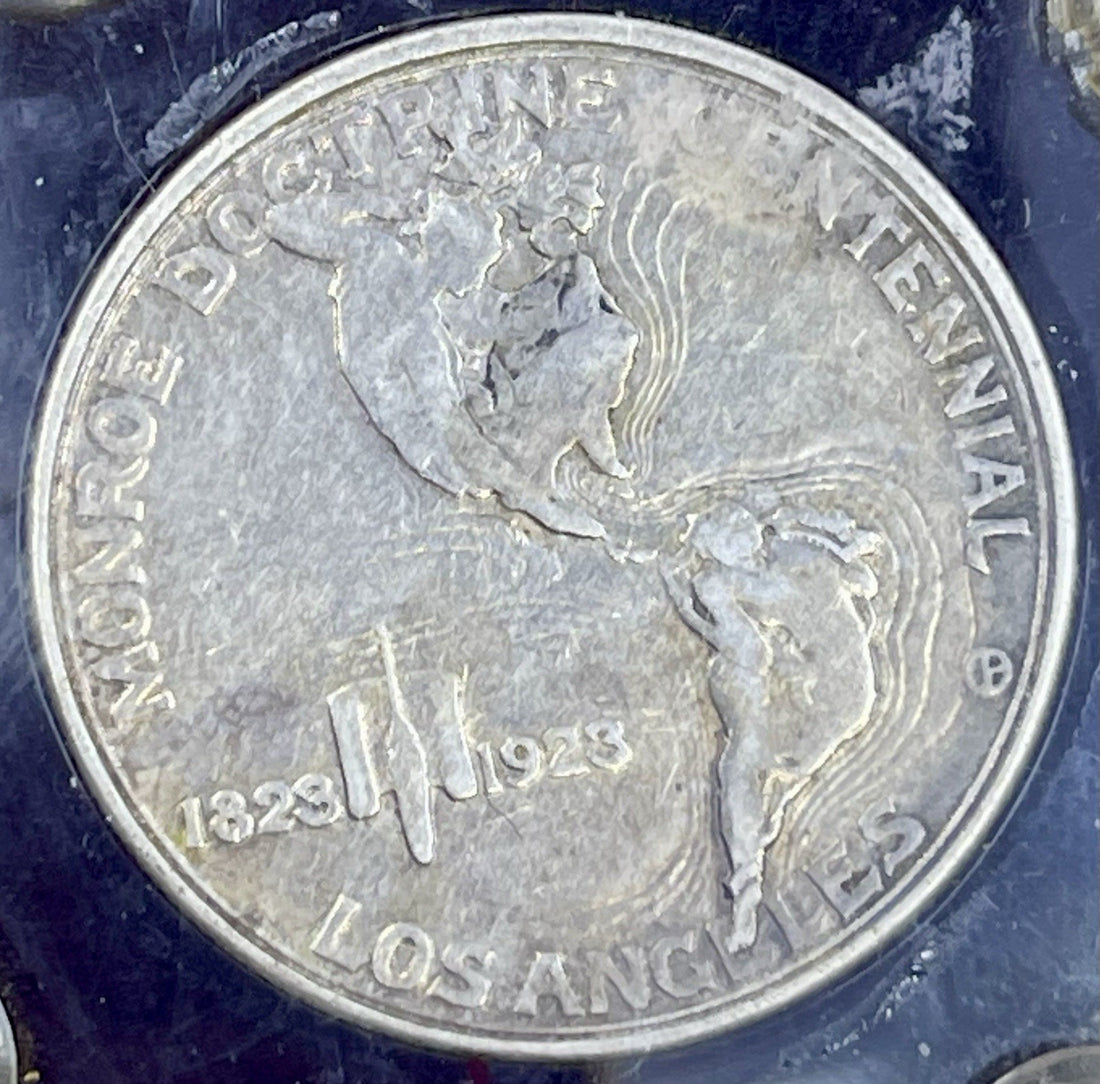 -1923 Monroe-Adams Los Angeles Commerative Silver Half Dollar