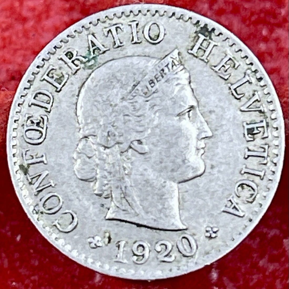 Switzerland, 5 Rappen, 1917 B, KM#26