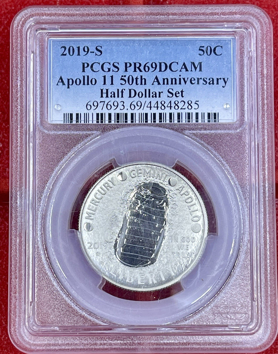 2019-S Proof Apollo 11 50th Anniv First Strike Half Dollar PCGS PR69 DCAM