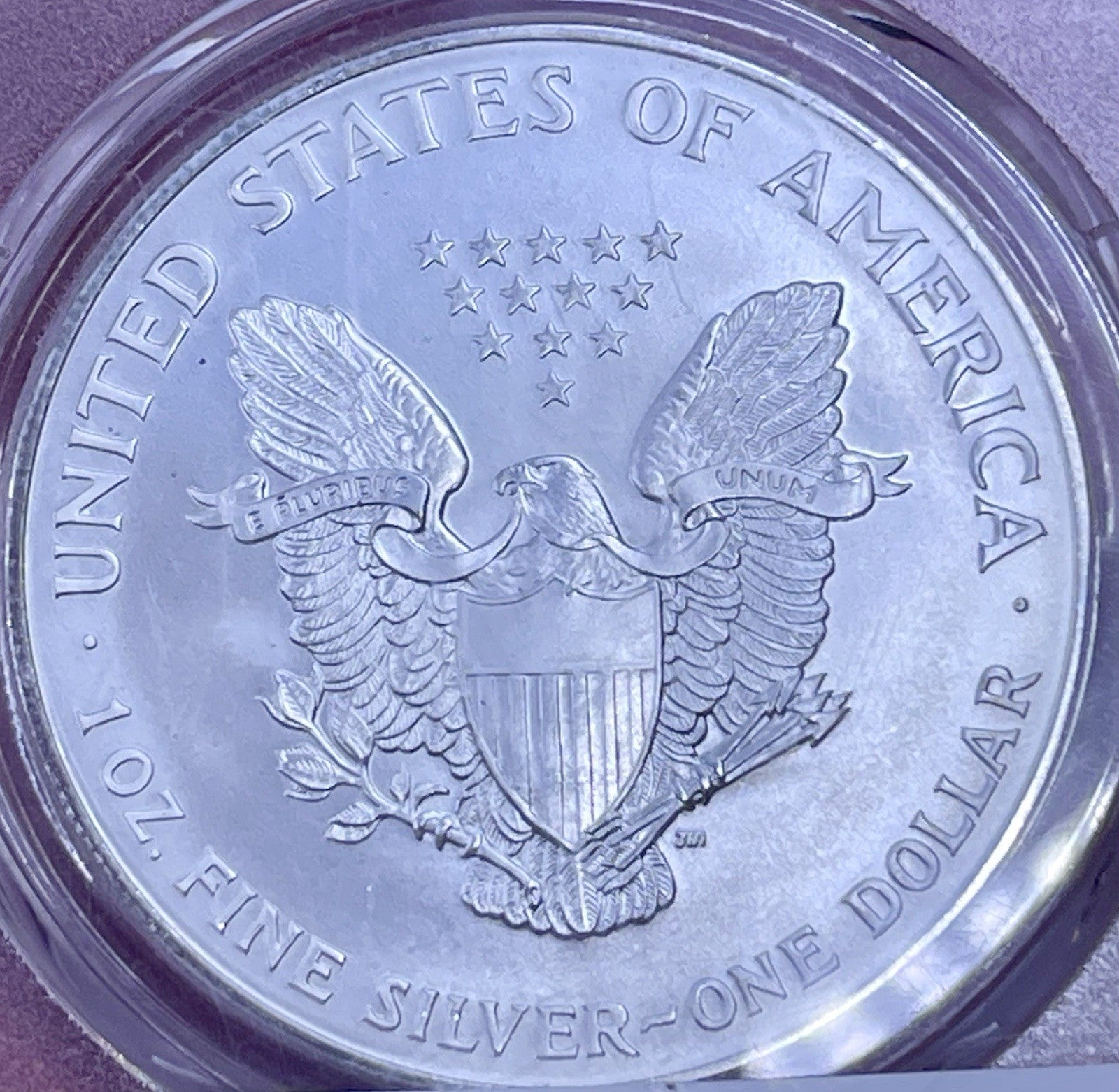 1996 $1 American Silver Eagle 1 Oz MS69 PCGS Blue Label