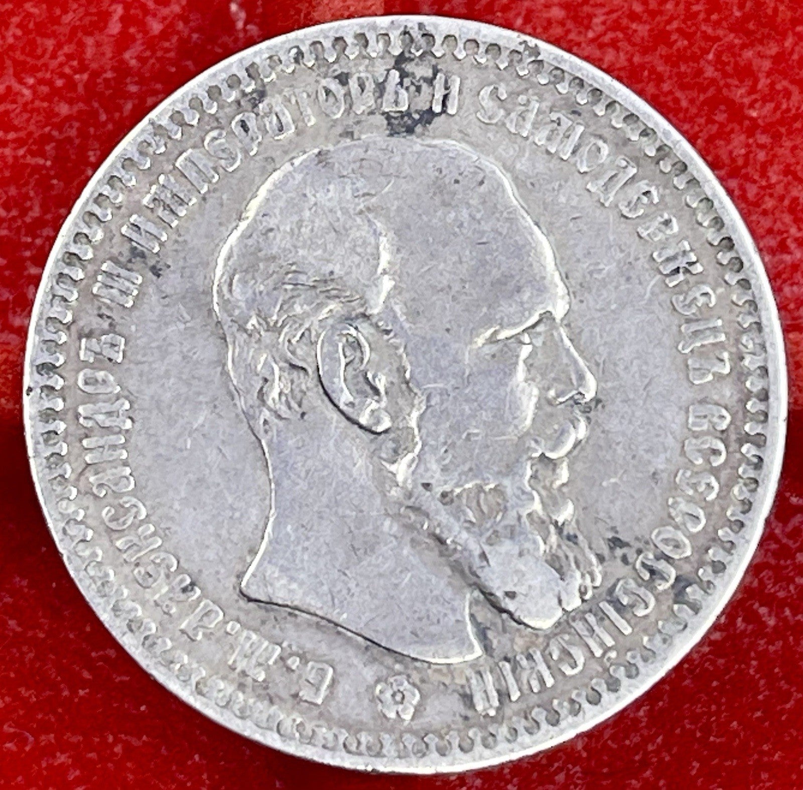 Russia 1893 АГ  1 Rouble Silver Coin Alexander III Y# 46