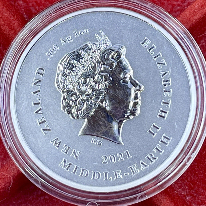 2021 New Zealand GANDALF Fellowship of the Ring 20th Ann. coin .999 fine silver