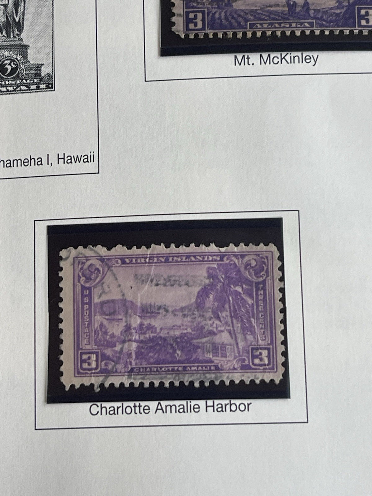 1937 Commemorative Collectable United States Postage Stamps 7 Stamps