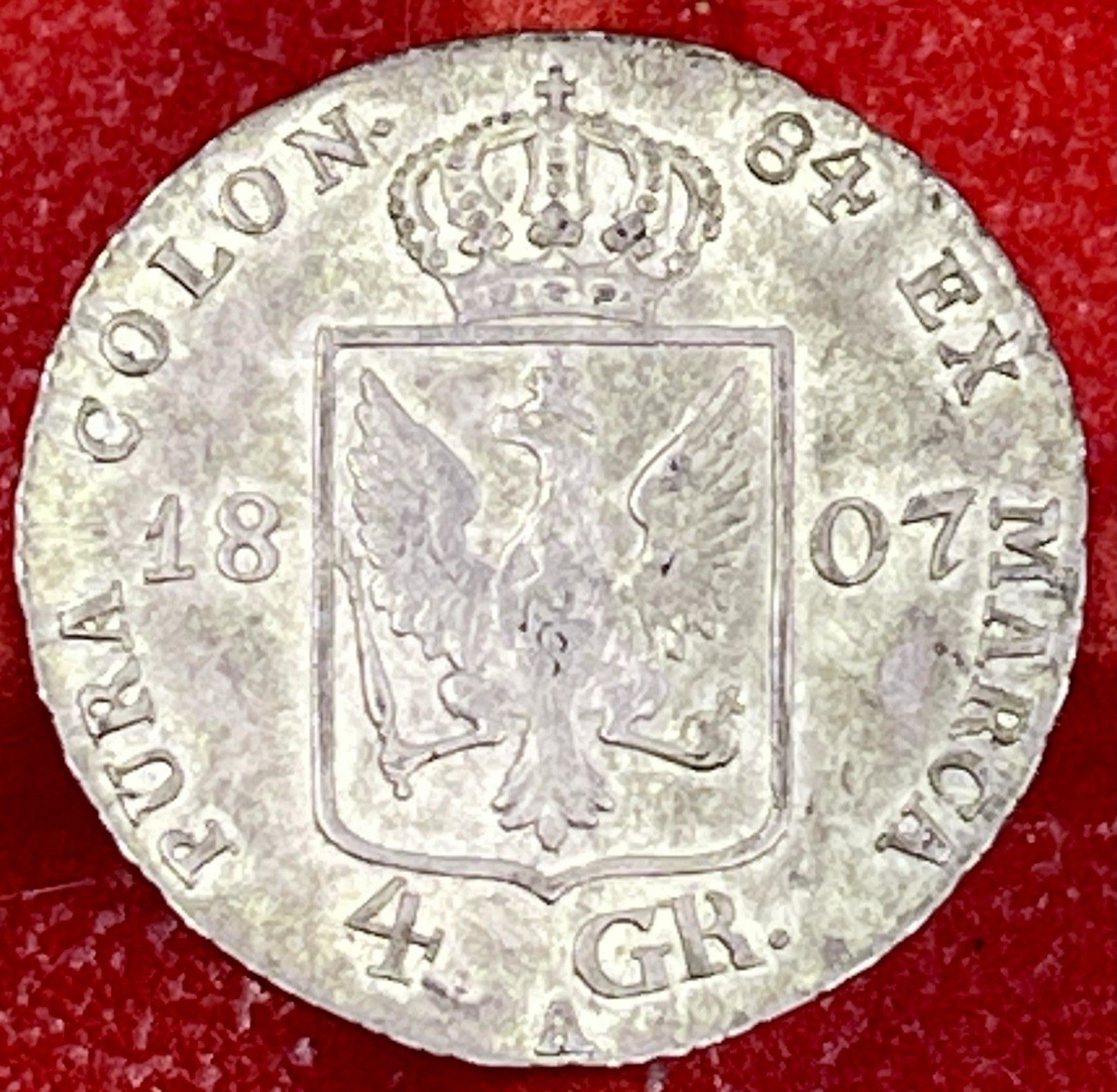 German States (Prussia) 1797-A 4 Groschen Silver Coin: Frederick William II