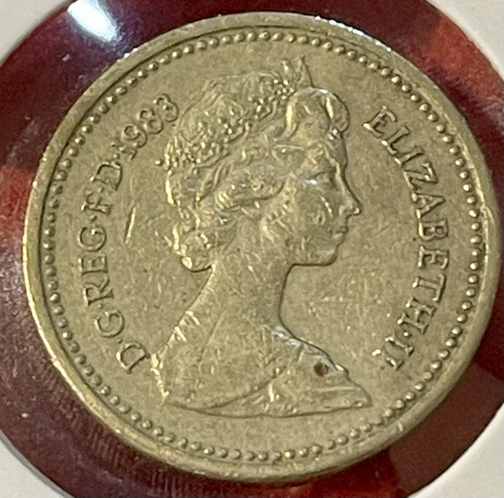 1983 UK England Great Britain Coin 1 Pound