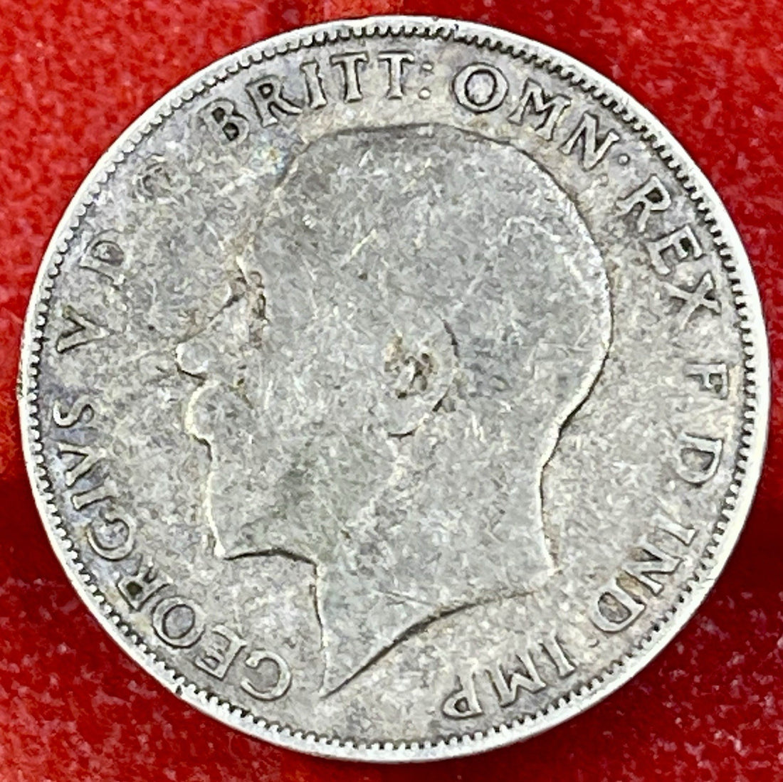 Great Britain 1 Florin 1923 Silver Coin - King George V