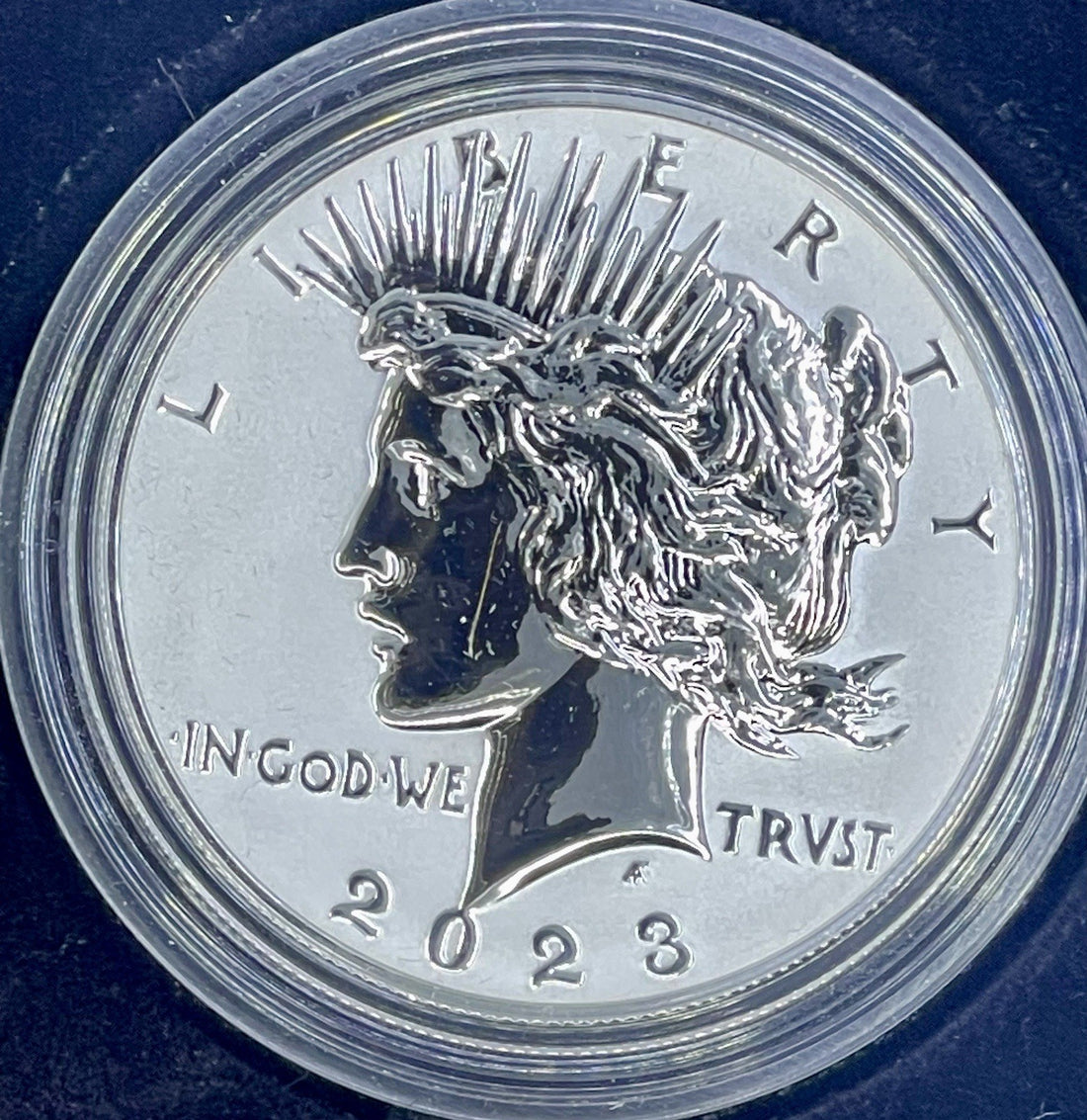2023-S Reverse Proof $1 Morgan and Peace Silver Dollar 2pc Set Box ,OGP