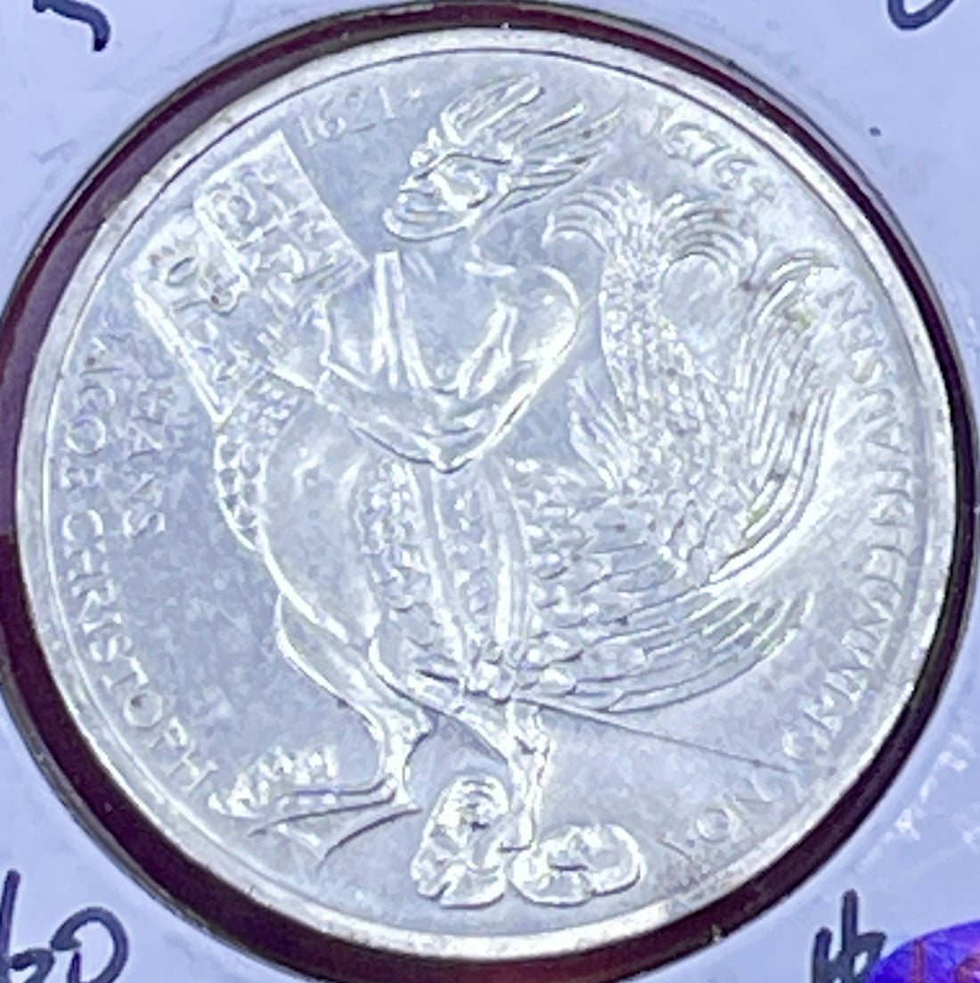 Germany 1976-D 5 Deutsche Mark. KM144. Silver BU.  von Grimmelshausen Commem.