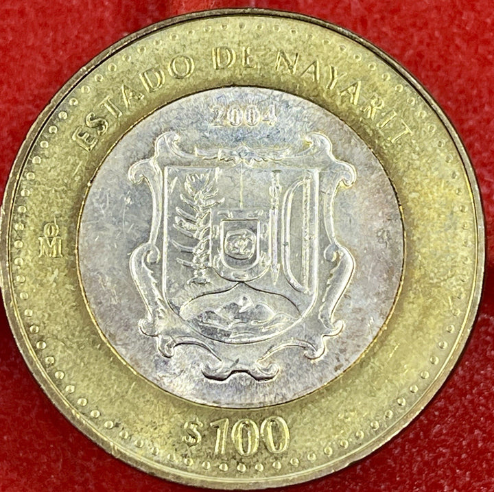 Mexico 2004 $100 Pesos San Luis Potosi Bimetallic Coin