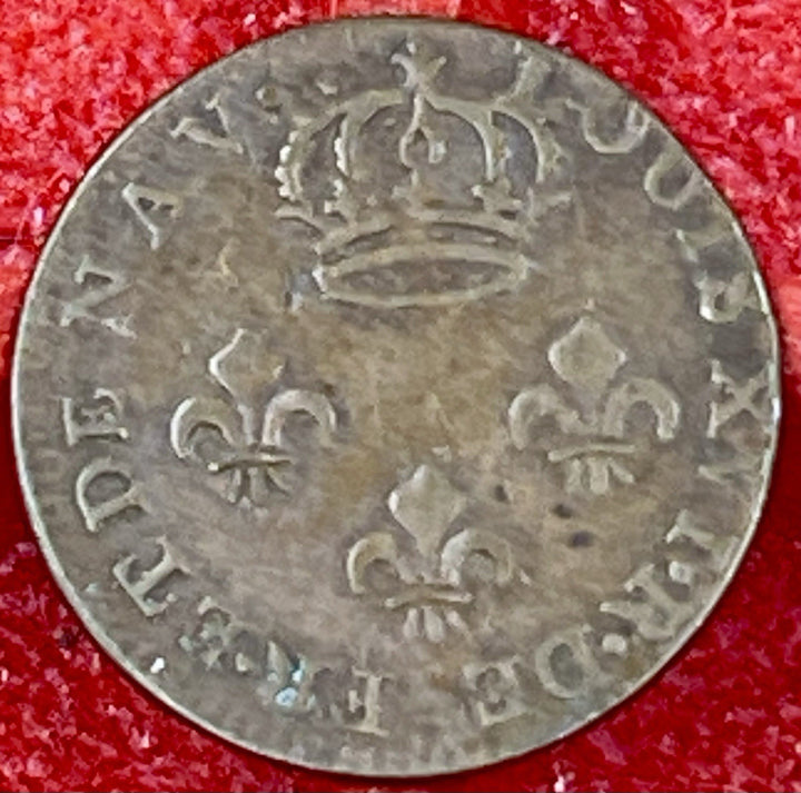 French Guiana 1789 A 2 Sous A Mint Paris Colonial Cayenne Billon CoinFrench