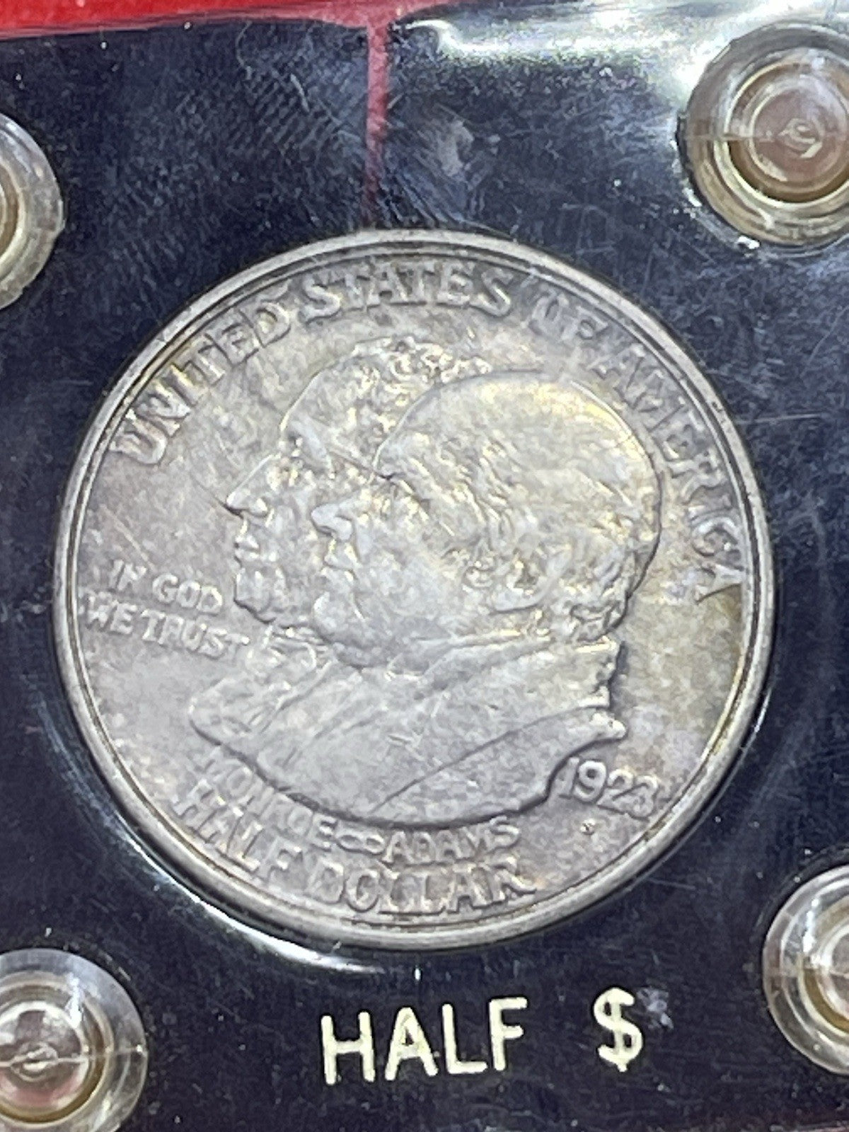 1923-S Monroe Doctrine Silver Commemorative Half Dollar Coin Encased